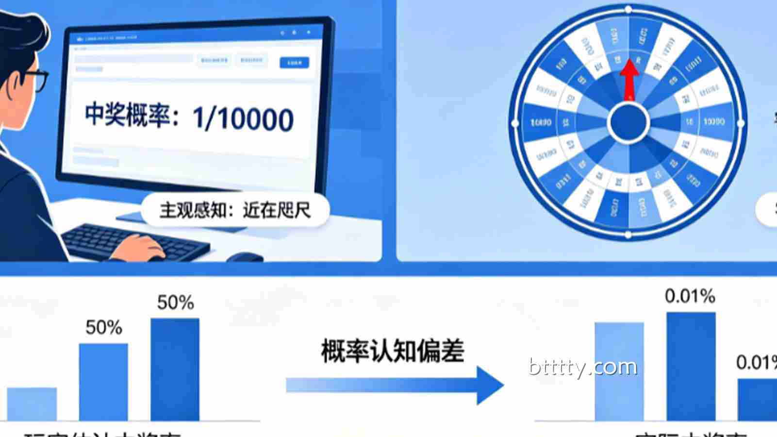 揭秘“概率盲区”：为什么1/10000的机会在玩家眼里总是近在咫尺？